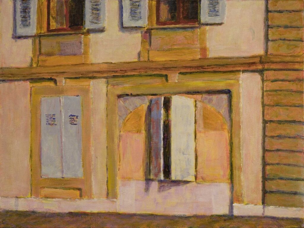House front Carouge painting